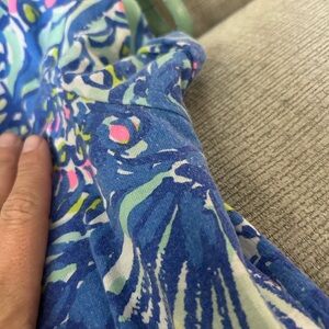 Lilly Pulitzer Blue and Pink Patterned Dress